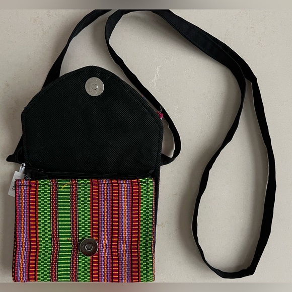 HANDMADE Mexican Guatemalan Worry Doll Coin Purse Bag Handbag Clutch Cross Body - Picture 15 of 17